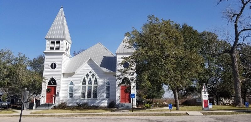The view of the Methodist Church from the road. Click for full size. The view of the Methodist Church from the road image. Click for full size.