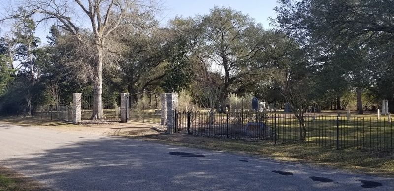 The view of the Atkinson Cemetery from the road image. Click for full size.