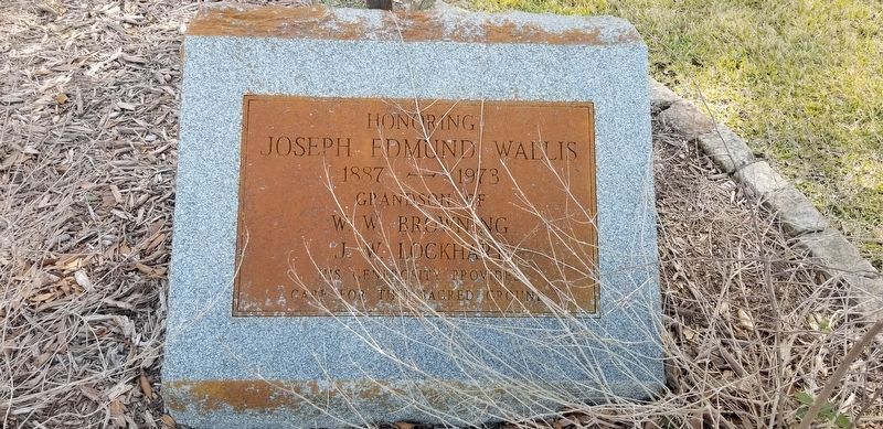 Additional marker honoring Joseph Edmund Wallis image. Click for full size.