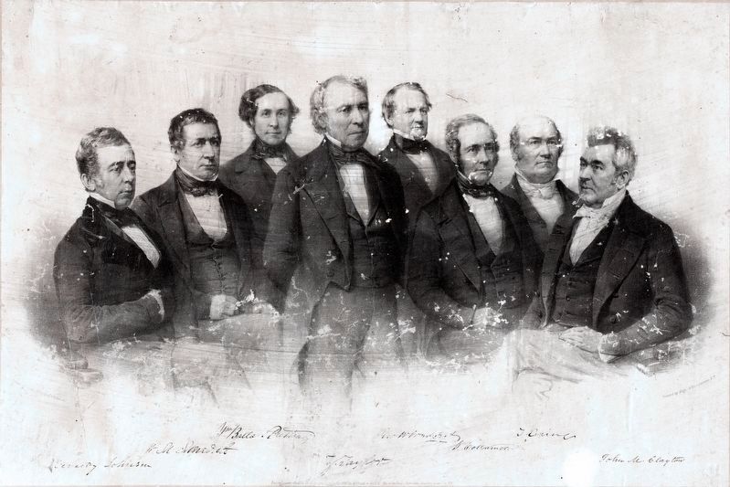 President Taylor and his cabinet. Click for full size. President Taylor and his cabinet image. Click for full size.
