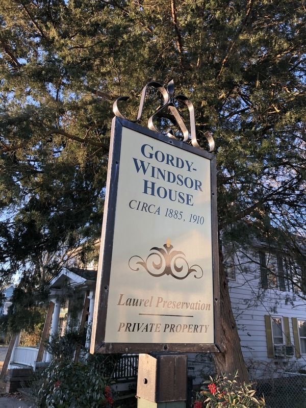 Gordy-Windsor House Marker image. Click for full size.