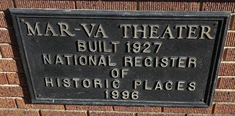 Mar-Va Theater Marker image. Click for full size.