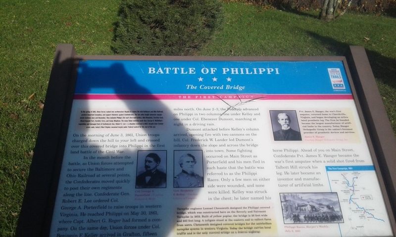 Battle of Philippi Marker image. Click for full size.