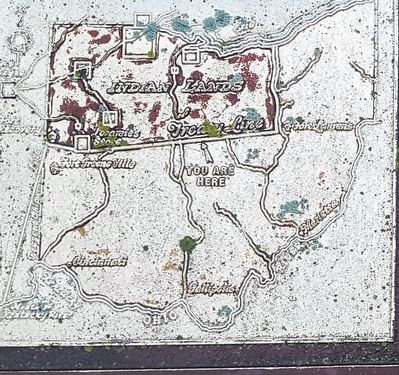 Close Up of Map on the Marker image. Click for full size.
