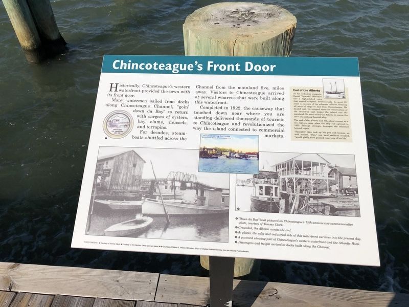 Chincoteague's Front Door Marker image. Click for full size.
