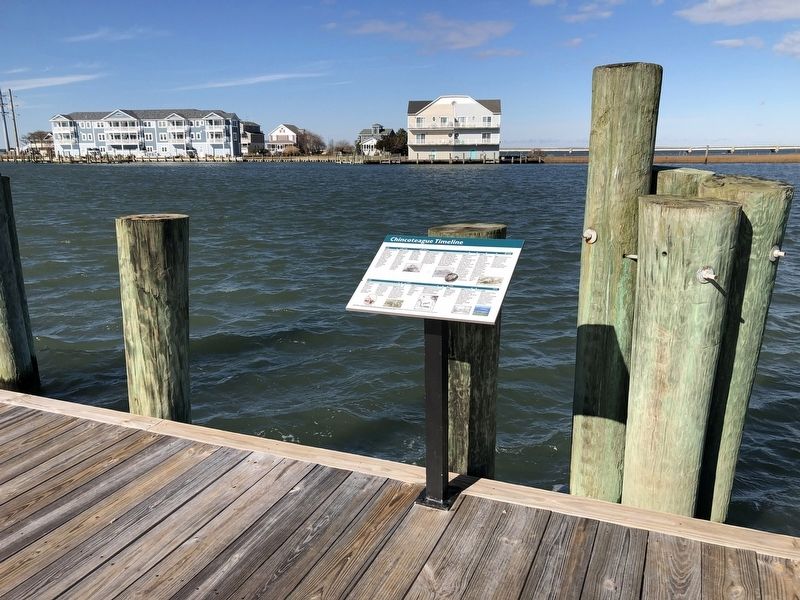Chincoteague Timeline Marker. Click for full size. Chincoteague Timeline Marker image. Click for full size.