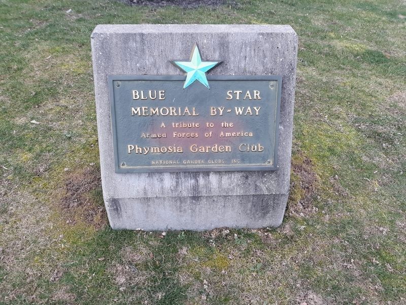 A nearby Blue Star Memorial By-Way Marker image. Click for full size.