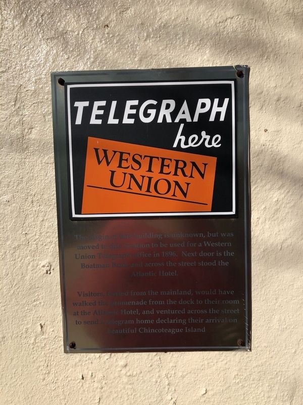Telegraph here Marker image. Click for full size.