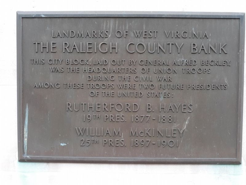 The Raleigh County Bank Marker image. Click for full size.