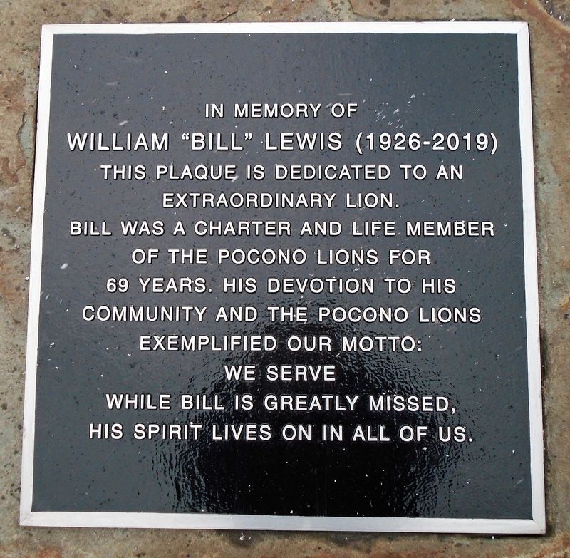 William "Bill" Lewis Marker image. Click for full size.