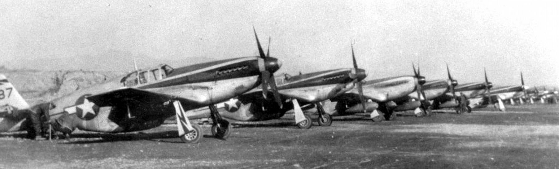P-51C Mustangs, 118th Tactical Recon Squadron; Suichwan 1944. Click for full size. P-51C Mustangs, 118th Tactical Recon Squadron; Suichwan 1944 image. Click for full size.
