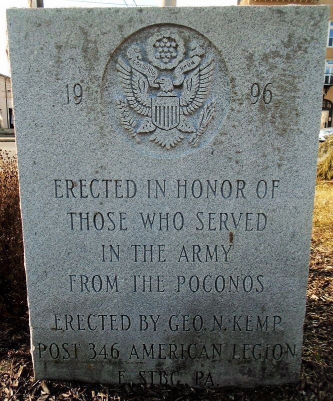 War Memorial - Army Veterans Marker image. Click for full size.