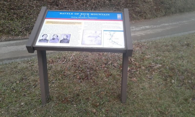 Battle Of Rich Mountain Marker image. Click for full size.