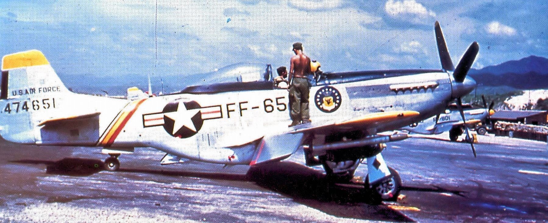 18th Fighter Wing F-51D. Click for full size. 18th Fighter Wing F-51D image. Click for full size.