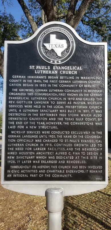 St. Pauls Evangelical Lutheran Church Marker image. Click for full size.