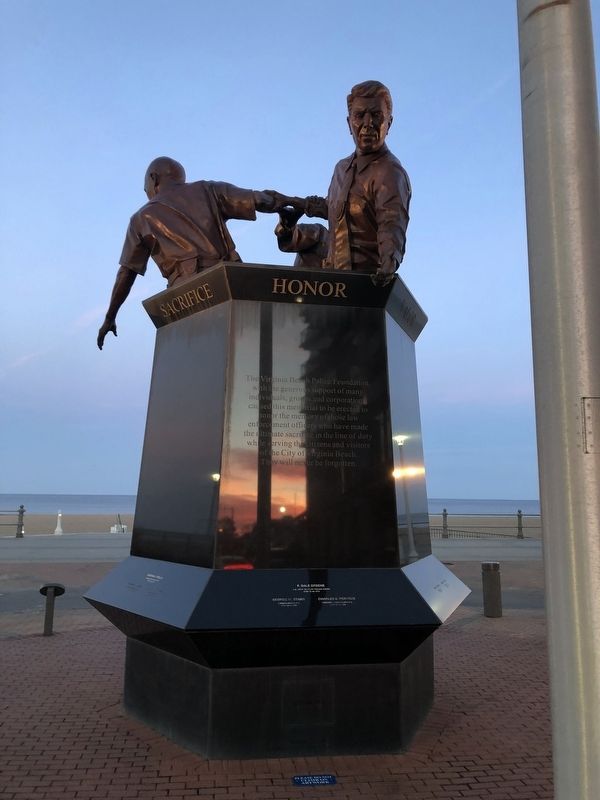 Virginia Beach Law Enforcement Memorial. Click for full size. Virginia Beach Law Enforcement Memorial image. Click for full size.