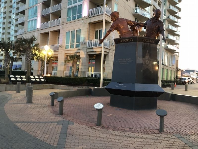 Virginia Beach Law Enforcement Memorial. Click for full size. Virginia Beach Law Enforcement Memorial image. Click for full size.