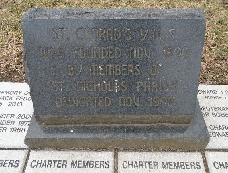 St. Conrad's Young Men's Society Marker image. Click for full size.