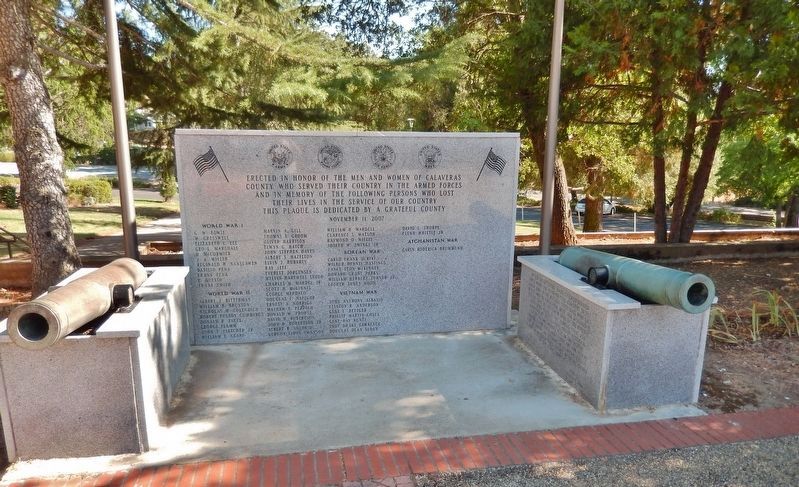 Calaveras County War Memorial image. Click for full size.