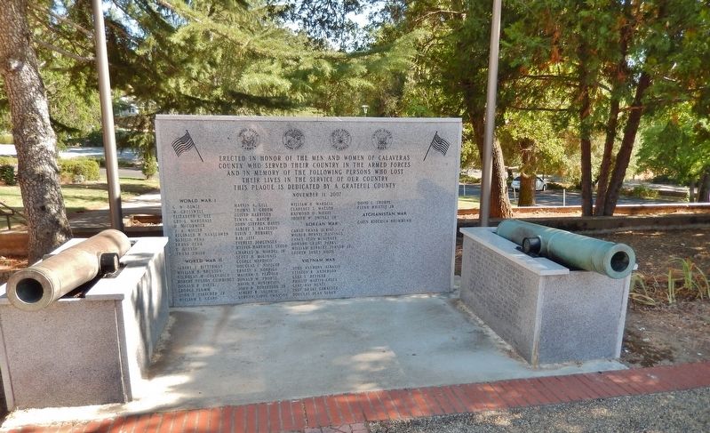Calaveras County War Memorial image. Click for full size.
