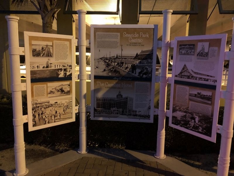 Seaside Park Casino / The Cavalier Hotel Marker image. Click for full size.