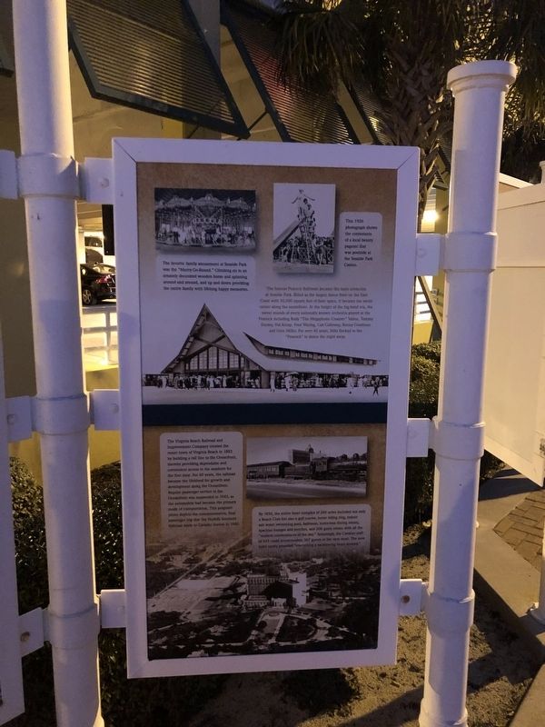 Seaside Park Casino / The Cavalier Hotel Marker [Right panel] image. Click for full size.