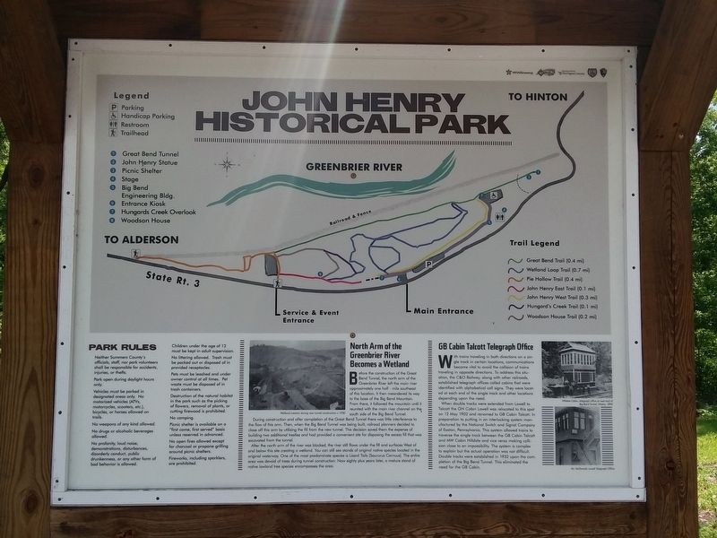 John Henry Historical Park Marker image. Click for full size.