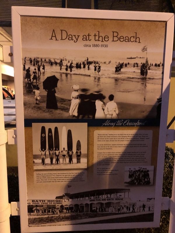A Day at the Beach Marker [Center panel] image. Click for full size.