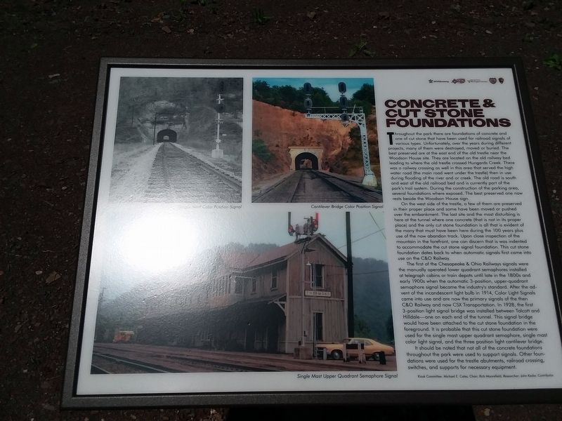 Concrete & Cut Stone Foundations Marker image. Click for full size.