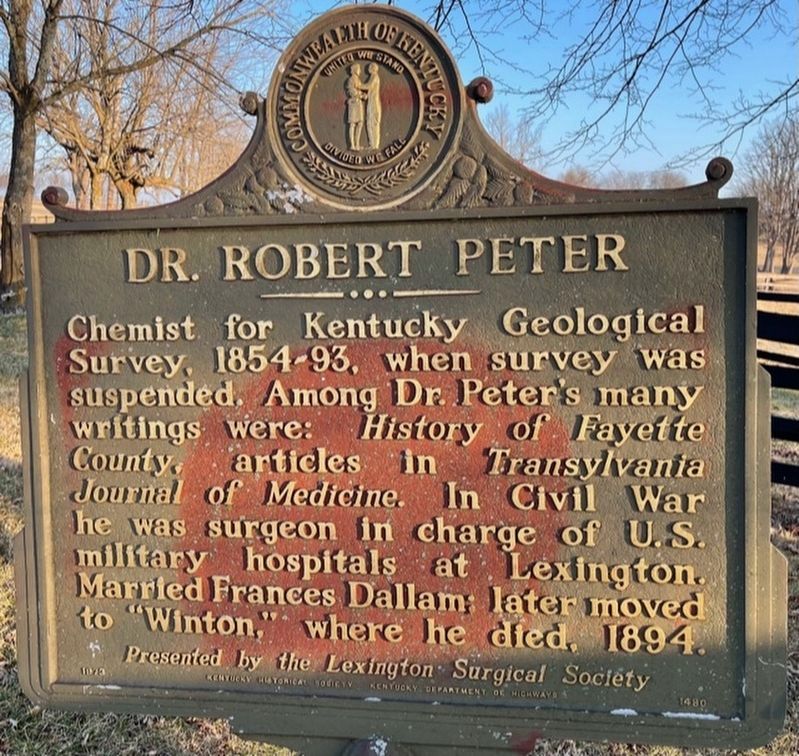 Dr. Robert Peter Marker image. Click for full size.