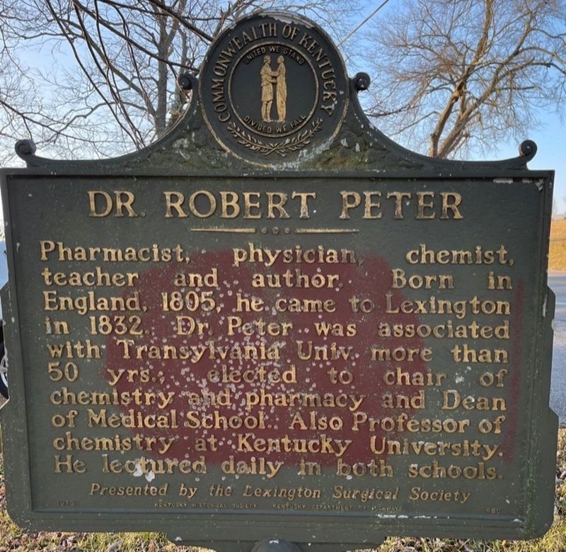 Dr. Robert Peter Marker image. Click for full size.