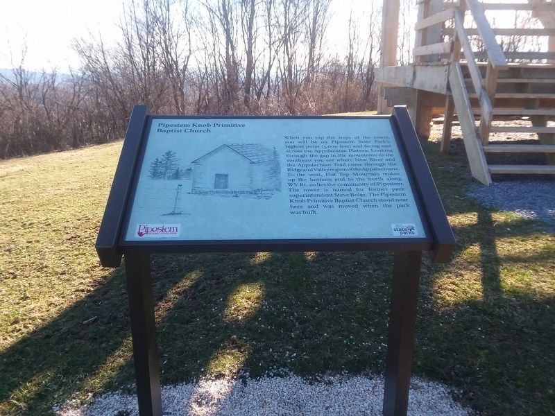 Pipestem Knob Primitive Baptist Church Marker. Click for full size. Pipestem Knob Primitive Baptist Church Marker image. Click for full size.