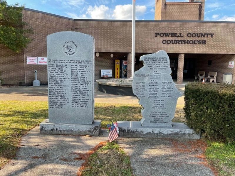 Powell War Memorials. Click for full size. Powell War Memorials image. Click for full size.