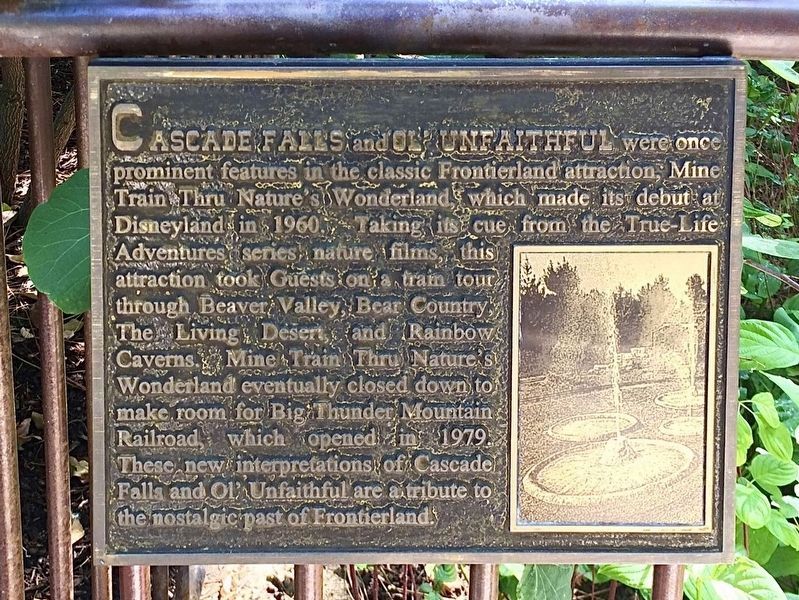Cascade Falls Marker. Click for full size. Cascade Falls Marker image. Click for full size.