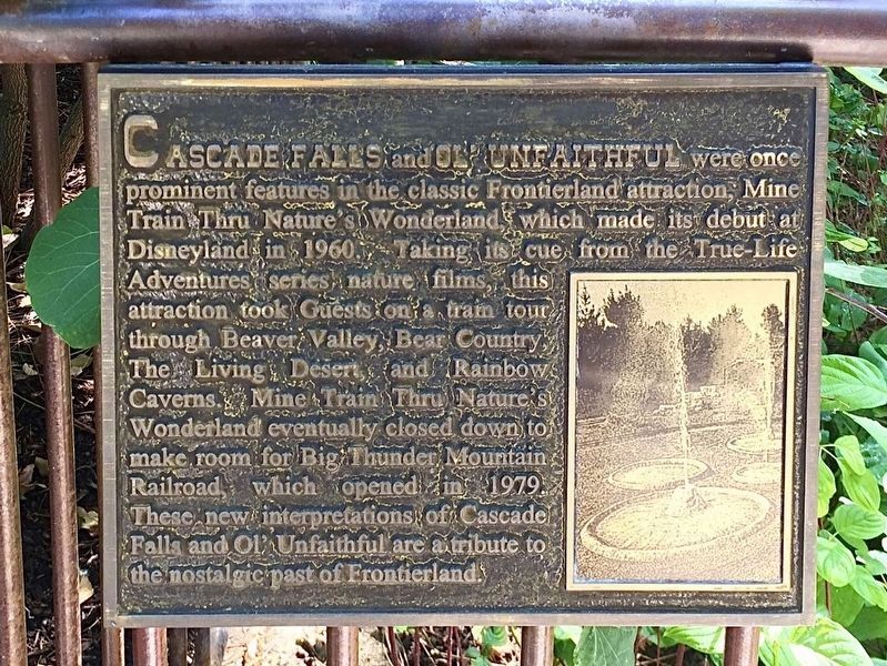 Cascade Falls Marker image. Click for full size.