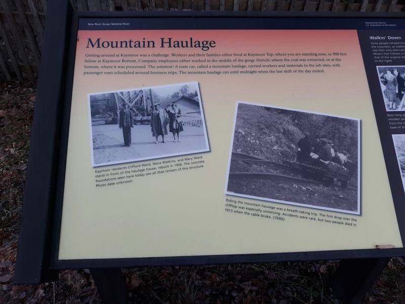 Mountain Haulage Marker image. Click for full size.