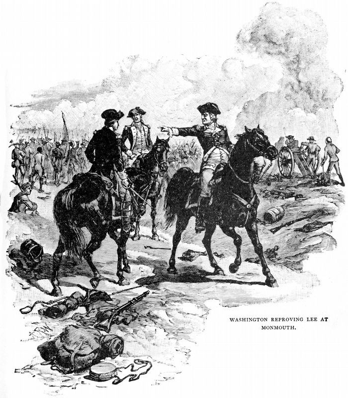 Washington Reproving Lee at Monmouth image. Click for full size.