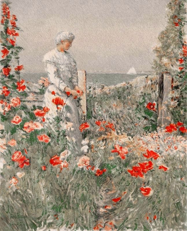 Celia Thaxter<br>In the Garden image. Click for full size.