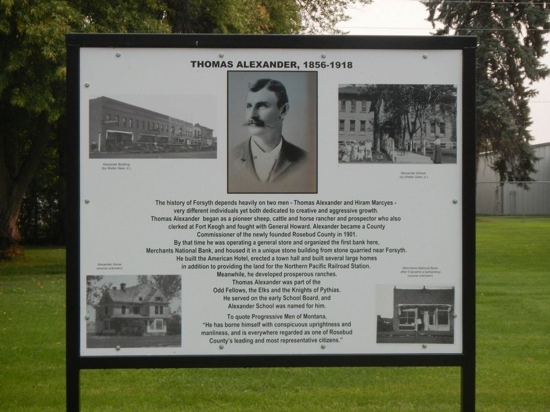 Thomas Alexander, 1856-1918 Marker. Click for full size. Thomas Alexander, 1856-1918 Marker image. Click for full size.