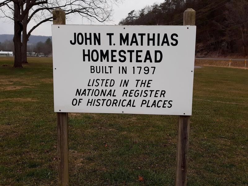 John T. Mathias Homestead Marker image. Click for full size.