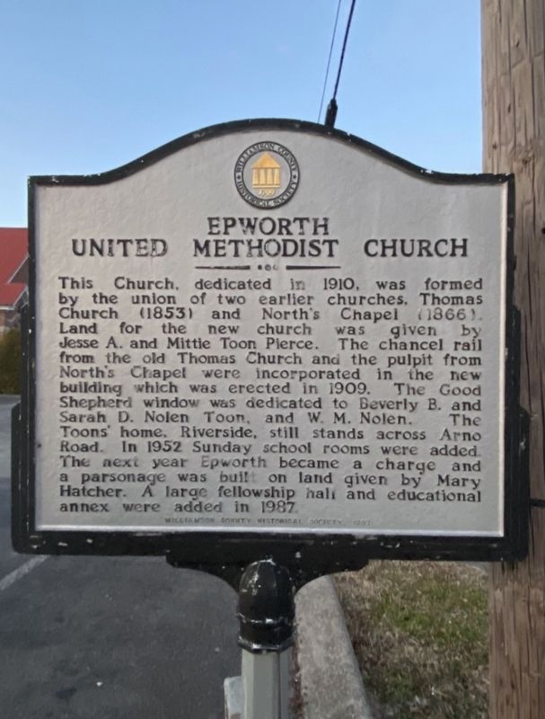 Epworth United Methodist Church Marker image. Click for full size.
