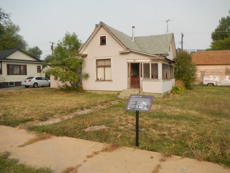 The R.A. Martin House and Forsyth, MT Marker image. Click for full size.
