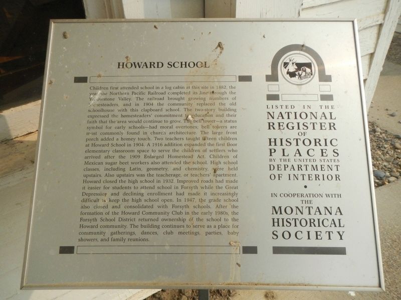 Howard School Marker image. Click for full size.