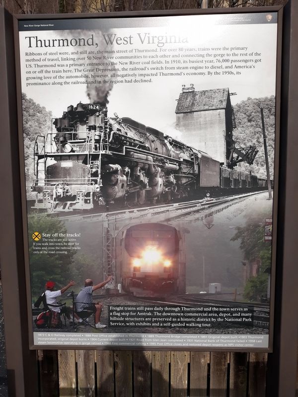 Thurmond, West Virginia Marker image. Click for full size.
