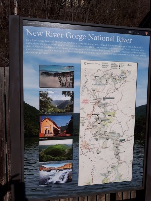 New River Gorge National River Marker image. Click for full size.