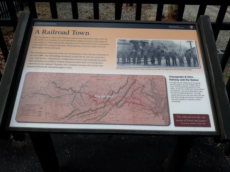 A Railroad Town Marker. Click for full size. A Railroad Town Marker image. Click for full size.