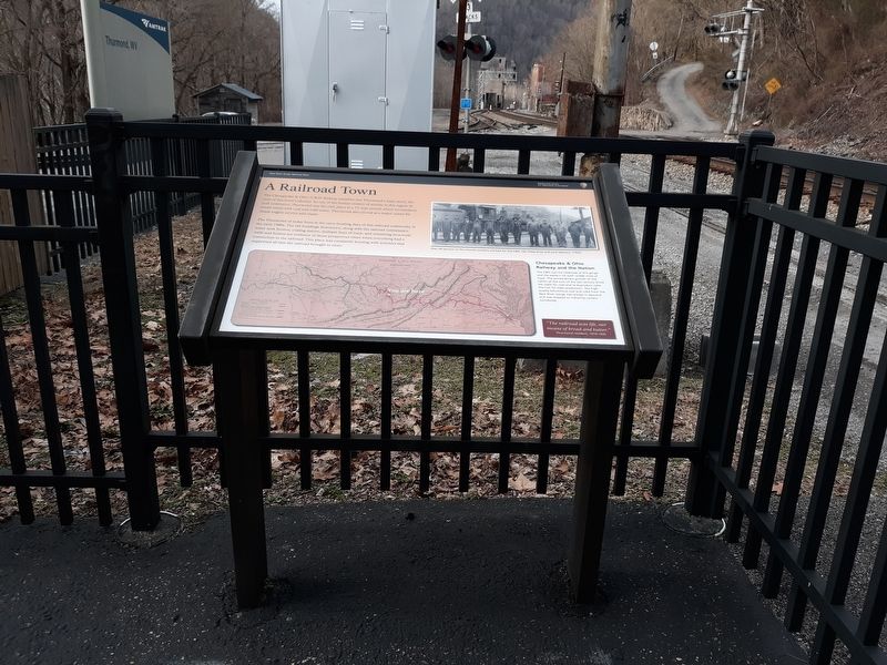 A Railroad Town Marker. Click for full size. A Railroad Town Marker image. Click for full size.