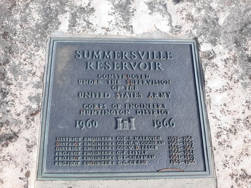 Summersville Reservoir Marker image. Click for full size.