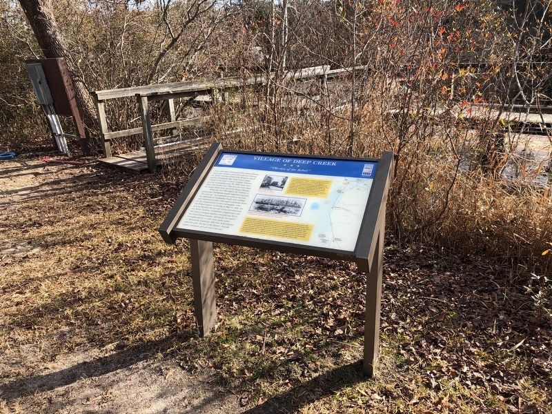 Village of Deep Creek Marker. Click for full size. Village of Deep Creek Marker image. Click for full size.