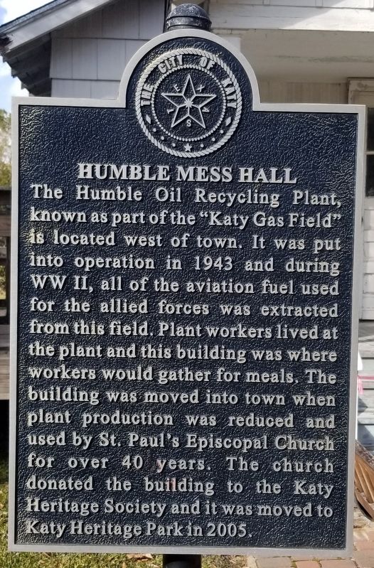 Humble Mess Hall Marker image. Click for full size.